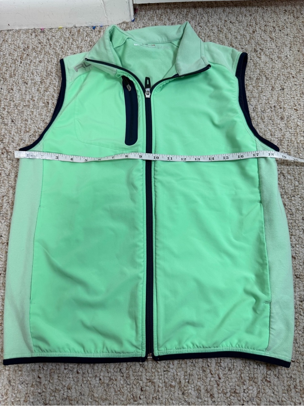 RLX Ralph Lauren Mint Green Performance Vest size SP - Picture 5 of 6